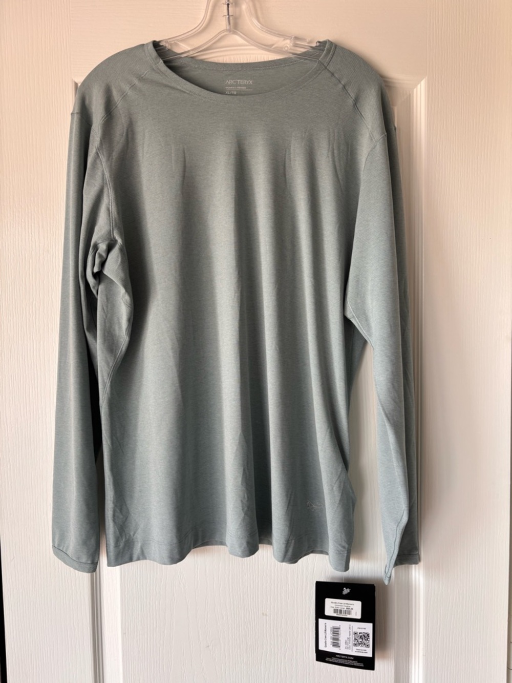 Arcteryx NWT Quadra Long Sleeve women’s XL blue-gray Immersion Heather outdoors